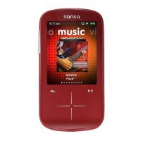 SANSA FUZE+ MP3 PLAYER (RED) - 4GB