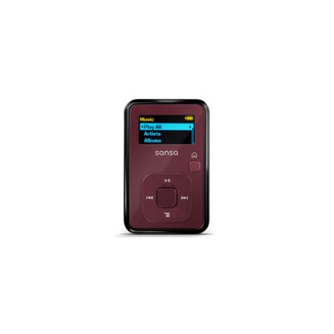 SANSA CLIP+ MP3 PLAYER (RED) - 4GB